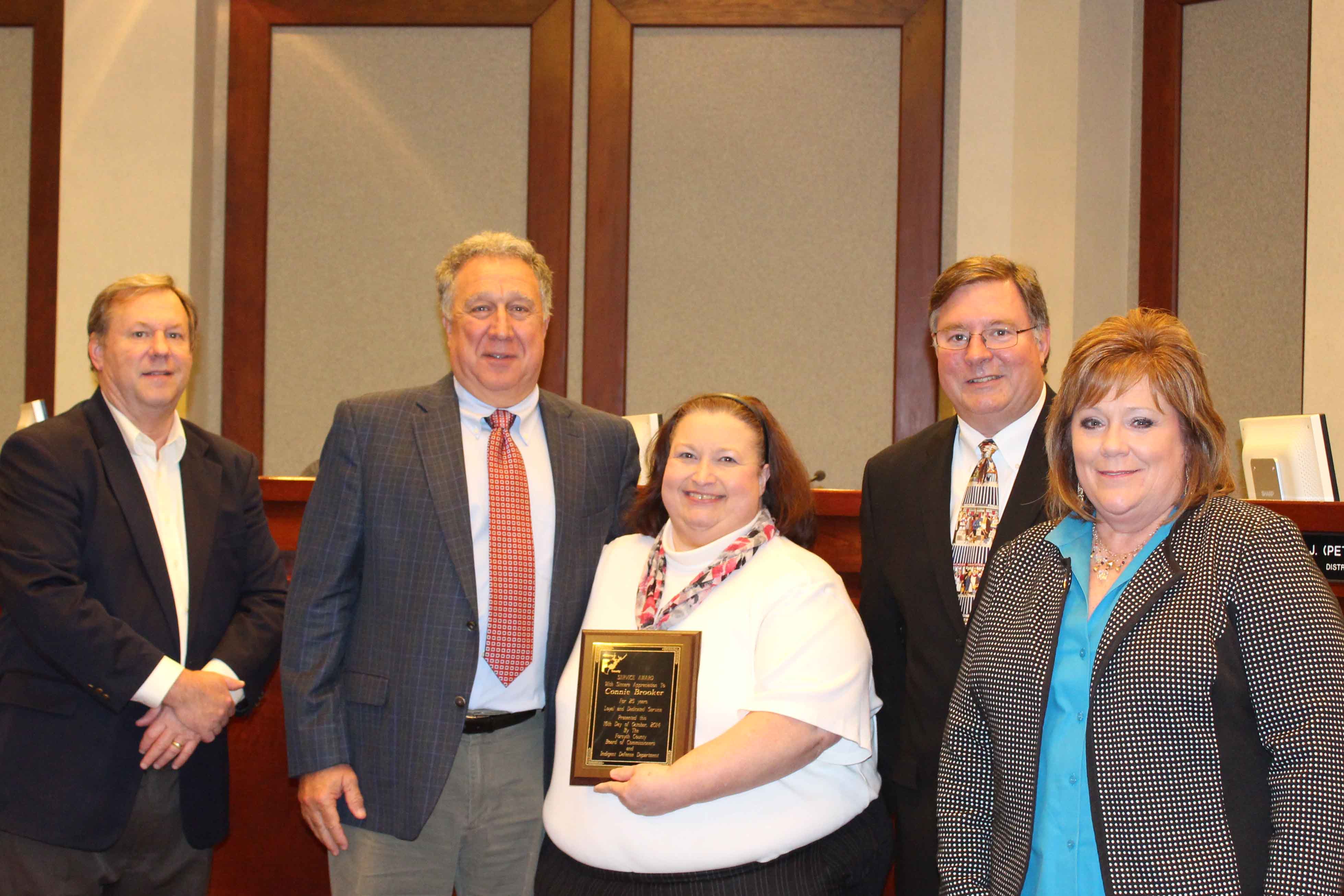 Forsyth County Employee Recognized for 25 Years of Service