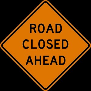 road closed