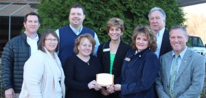 Forsyth County Outdoor Recreation Division Manager Matthew Pate; Keep Forsyth County Beautiful Environmental Program Manager Tammy Wright; Forsyth County Director of Parks and Recreation Jim Pryor; Forsyth County Outdoor Program Supervisor Carrie Toth; Keep Forsyth County Beautiful Board Member Crystal Johnson; Keep Forsyth County Beautiful Board Member Julie Tressler; Forsyth County Commission Chairman R.J. (Pete) Amos; and Keep Forsyth County Beautiful Community Outreach Specialist Kevin Smith.  