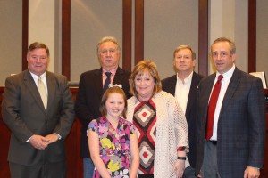 Reagan Lamb with Forsyth County Commissioners